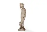 Jeune femme nue, Phryné by Francesco Barzaghi, 1868, Marbre blanc signée et datée, sold May 2025