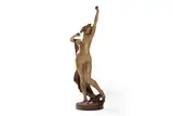 Le réveil de Manon by Victorien Bastet, Terre cuite polychrome Signée V, sold May 2025