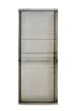 Sans titre by Jean Prouvé, Panneau de façade rectangulaire en bois recouvert d'une tôle d'aluminium gaufré, sold Mar 2025