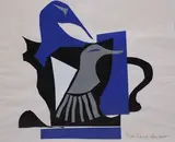 Sans titre by Yves Saint Laurent, Collage sur papier Papiers découpés Signé en bas à droite H_43 cm L_53,5 cm (à vue sans le, sold Mar 2025