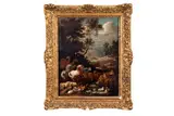 L'entrée dans l'arche de Noé by L'arche de Noé. Lambert de Hondt, Toile d'origine, sold Mar 2025