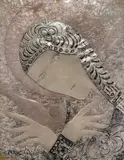 Vierge à la colombe by Marie Vassilieff, Technique mixte et collage sur papier, sold Dec 2025