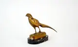 Faisan by Henri Alfred Jacquemart, Bronze à patine dorée sur socle en marbre Signé sur la terrasse, sold Aug 2026
