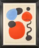 Circles by Alexander Calder, Lithographie sur vélin d'Arches Signé en bas à droite, sold Jun 2025