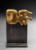 Carmen - Opus 100, vers 1966-67 by Miguel Ortiz Berrocal, Bronze à patine dorée Crespiere Fondeur Signé et numéroté, sold Jun 2025