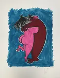 Couple enlacé by François Cavanna, 1961, Lithographie Mention 'HC', sold Mar 2025