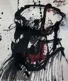 L’homme aux ténèbres by John Christoforou, Gouache sur papier, sold Mar 2025