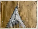 Sans titre by Michel Potage, 1985, Crayon et acrylique sur papier Signé et daté en bas à droite, sold Sep 2024