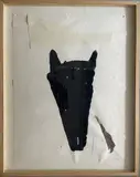 Sans titre by Hung Rannou, 1987, Technique mixte (gouache, fusain et collage sur papier) Signé et daté en bas à droite, sold Sep 2024