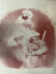 Elégante au chien by Adolphe Léon Willette, Affiche lithographiée, sold Apr 2024