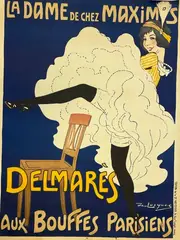 LA DAME DE CHEZ MAXIM’S by Daniel de Losques, Affiche, sold Apr 2024
