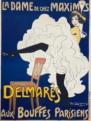 LA DAME DE CHEZ MAXIM’S by Daniel de Losques, Affiche, sold Apr 2024