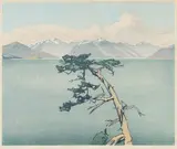 Howe Sound, B.C. by Walter J. Phillips, colour woodcut on paper, sold Jan 2026