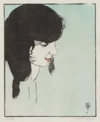 Rosie by Walter J. Phillips, colour woodcut on paper, sold Jan 2026