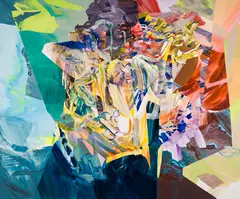 Shuzzle Deluxe by Melanie Authier, acrylic on canvas, sold Jan 2026