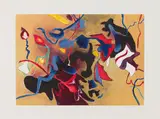 Garden Flux by Jack Shadbolt, 1993, colour etching on paper, sold Jan 2026