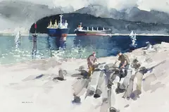 Salvage Job by Sam Black, watercolour on paper, sold Jan 2026