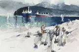 Salvage Job by Sam Black, watercolour on paper, sold Jan 2026