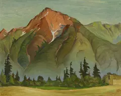 Mount Cheam from Agassiz by W. P. Weston, oil on board, sold Jan 2026