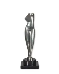 Flat Torso by Alexander Archipenko, metal sculpture, sold Jan 2026