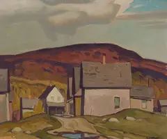 Haliburton Village by A. J. Casson, 1945, oil on board, sold Jan 2026