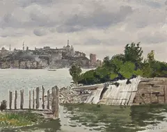 Quebec from Levis by Robert Pilot, 1955, oil on canvas, sold Jan 2026
