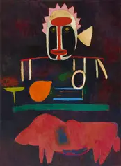 Emperor of the Vines by Peter Aspell, 1986, oil on canvas, sold Jan 2026