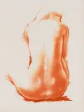 Seated Nude by Antoniucci Volti, lithograph on paper, sold Jan 2026