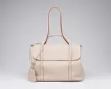 A PARCHEMIN CLÈMENCE LEATHER INITIALE 33 WITH PALLADIUM HARDWARE by Hermès, A PARCHEMIN CLÈMENCE LEATHER INITIALE 33 WITH PALLADIUM HARDWARE, sold Jan 2026