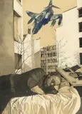 Albtraum in Charlottenburg by Maina-Miriam Munsky und Peter Sorge, 1977, Bleistift und Buntstift auf zwei Papieren, sold May 2024