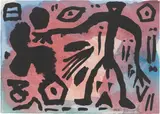 Ohne Titel (Versuch) by A. R. Penck, Aquarell und Gouache auf Papier, sold Jan 2025