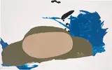 Auto by Blinky Palermo, 1972, Farbserigrafie und Collage auf Karton, sold Sep 2024