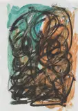 Ohne Titel by Günther Förg, 1990, Aquarell und Kohle auf Papier, sold Sep 2024
