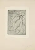 Susanna by Wilhelm Lehmbruck, 1913, Kaltnadel auf Velin, sold Jan 2025