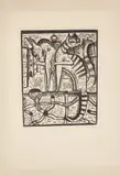 Hohe Herrschaften by Gerhard Marcks, 1922, Holzschnitt auf Japan, sold Jan 2026