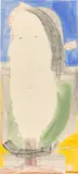 Frohlocke Pappel-Sphinx: Schauer, nackt und bloß by Gerhard Altenbourg, 1984, Aquarell, Farbkreide und Bleistift auf Velin, sold Jan 2025