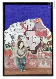 Sans titre by Maurice Douard, 2022, Acrylique, impression pigmentaire, collage et plâtre sur panneau, sold Jul 2017