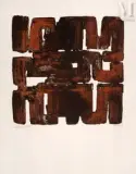 Eau-forte XI by Pierre Soulages, 1957, Eau-forte sur vélin de Rives, épreuve d'artiste, sold Mar 2017