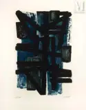 Eau-forte I by Pierre Soulages, 1952, Eau-forte sur vélin d'Arches, épreuve, sold Mar 2017
