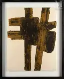 Eau-forte XVIII by Pierre Soulages, 1962, Eau-forte sur vélin d'Arches, épreuve, sold Mar 2017