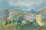 Paysage de Céret by Maurice Blond, Huile sur toile, sold Sep 2016