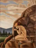 Nu à la source by Gregorio Chiltian, Huile sur toile, sold Sep 2016
