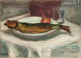Nature morte au hareng by Jean Miscelas Peske, Huile sur toile, sold Sep 2016