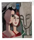 Les belles à l'Idole by Pierre Abadie-Landel, Huile sur toile, sold Sep 2016