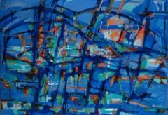 Composition by Honoré Marius Bérard, Huile sur toile d'origine, sold Sep 2016