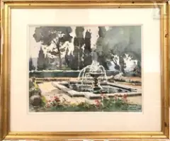 Le Pigonnet by Henri Bouvrie, Aquarelle sur papier, sold Sep 2016