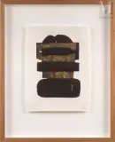 Eau-forte XXIV by Pierre Soulages, 1973, Eau-forte sur vélin de Rives, épreuve d'artiste, sold Sep 2011