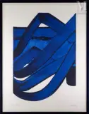Sérigraphie n°18 by Pierre Soulages, 1988, Sérigraphie en couleurs sur vélin, épreuve, sold Sep 2011