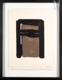 Sérigraphie n°10 by Pierre Soulages, 1979, Sérigraphie en couleurs, épreuve, sold Sep 2011