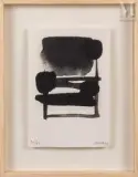 Sérigraphie n°6, 1975-1976 by Pierre Soulages, Sérigraphie sur vélin, épreuve, sold Sep 2011